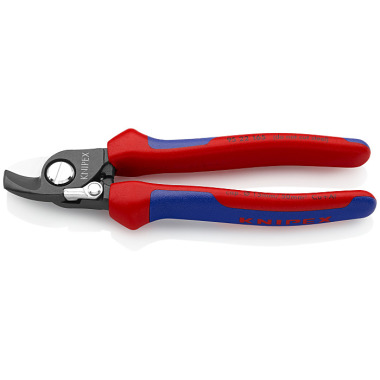 Knipex Cable Shears with opening spring with multi-component grips 165mm 95 22 165