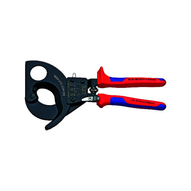 Knipex Cable Cutter (ratchet action) with multi-component grips 280mm 95 31 280