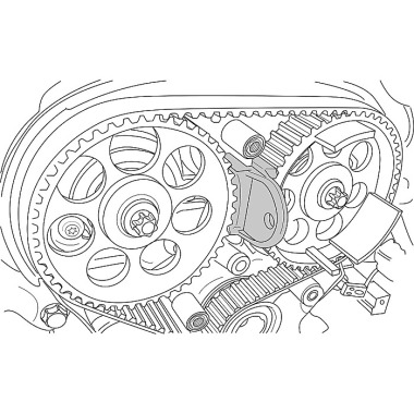 Gedore KLANN Zestaw narzędzi blokujących Opel 1.4, 1.6, 1.8, 2.0, 2.2 KL-0482-330 KA