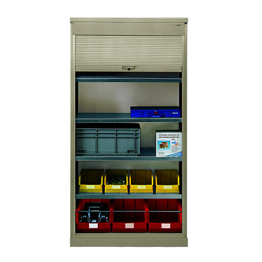 LOKOMA ROLLER SHUTTER CABINET RLS 1000 1002x540x1950, WITH 4 SHELVES 00.04.0562