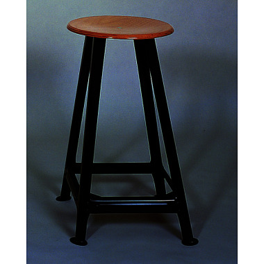 LOKOMA WORK STOOL 4-LEGGED, BEECH MOULDED SEAT 35 CM, SEAT HEIGHT 65 CM 13.08.0730