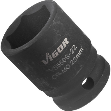 Vigor Nasadka klucza udarowego, krótka V5550S-22