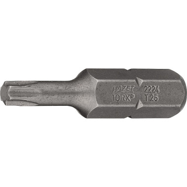 HAZET Bit - pełny sześciokąt 8 (5/16 cala) - profil wewnętrzny TORX® - T25 mm 2224-T25