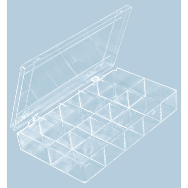 Hünersdorff Sort-kasten PS-MINI, 10 Fächer,105x170x32 mm 617300