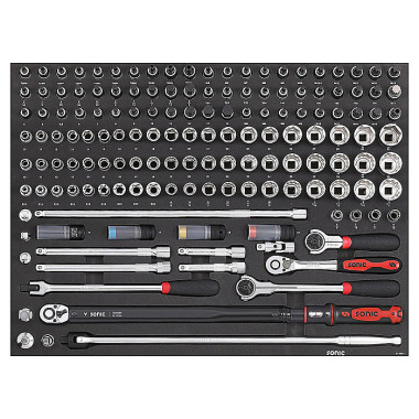 Sonic SFS, zestaw nasadek 1/2” 149 elementów 314901