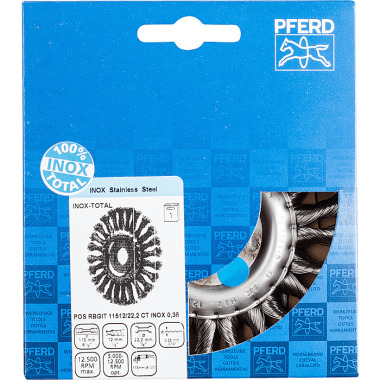 PFERD Pędzel INOX-TOTAL POS RBGIT 11512/22,2 CT INOX 0,35 43300042