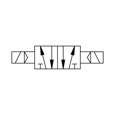 Riegler Zawór 5/2 „BASIC”, elektropneumatyczny, bistabilny, G 1/8 146711