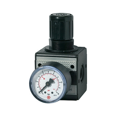 Riegler Cały regulator ciśnienia Drukuj wersję »multifix«, BG 1, G 1/4, 0,1-3 bar 100448