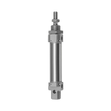 Riegler Cylinder okrągły, dwustronnego działania, magnes, tłok Ø 16, skok 10, M5 105796