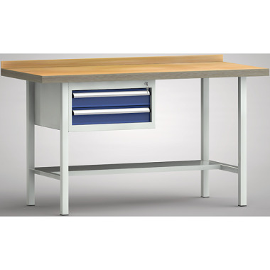 KLW Standardowy stół warsztatowy - 1500 x 700 x 840 mm dł. x gł. x wys. WS102N-1500M40-E1620