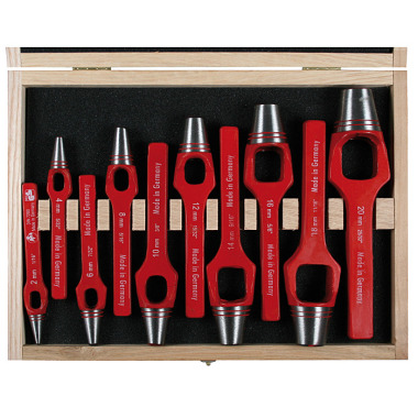 SW-Stahl Wad punch set, 2-20 mm, 10-piece 95070L