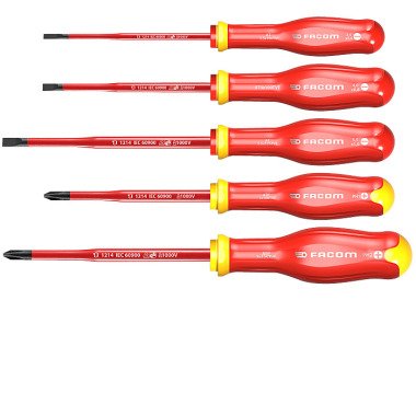 FACOM PROTWIST Schraubendreher-Set 5-tlg. 1000V isoliert BORNEO ATP.J5TVEPB