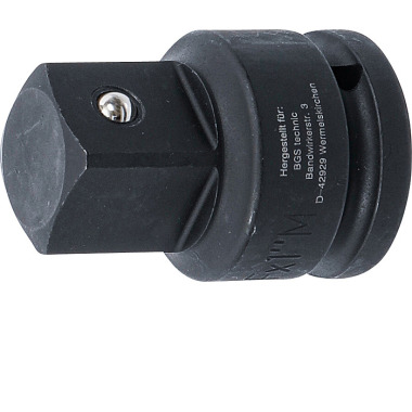 BGS Adapter nasadki udarowej | kwadrat wewnętrzny 20 mm (3/4„) - kwadrat zewnętrzny 25 mm (1”) 195