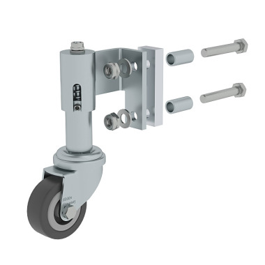 MUNK Spring-loaded castor for step ladders Spring-loaded swivel castor, right ø 50 mm 19783