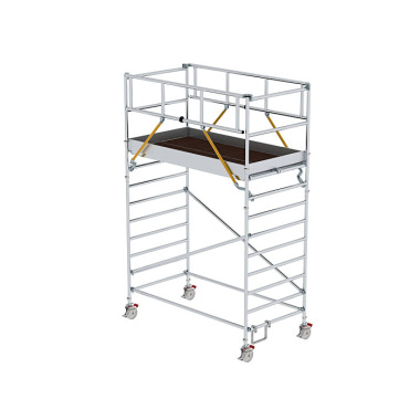 MUNK Mobile scaffolding SG 1.35 נ2.45 m with double platform platform height 3.07 m 174337