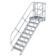 MUNK Stair module grooved aluminium 9 steps 632309