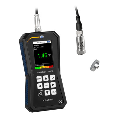 PCE Deutschland vibration meter PCE-VT 3800 ±2% with data logger