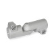 Ganter Łącznik zaciskowy zawiasu, aluminiowy GN 286-B20-B20-S-2-BL