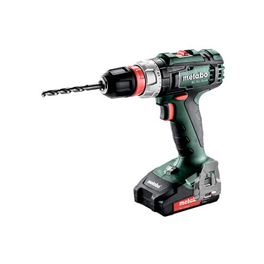 Metabo Akku-Bohrschrauber BS 18 L Quick (602320500) metaBOX 145 18V 2x2Ah Li-Power + SC 30