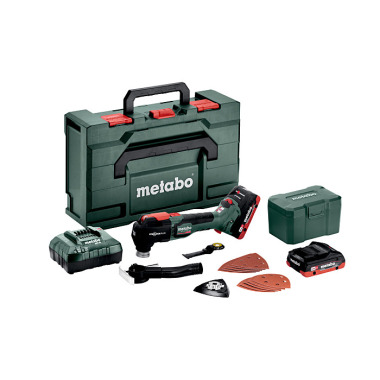 Metabo Akku-Multitool MT 18 LTX BL QSL (613088800) metaBOX 145 L 18V 2x4Ah LiHD + ASC 55