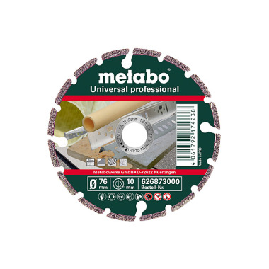 Metabo Diamanttrennscheibe, 76x10,0mm, UP, Universal professional (626873000)