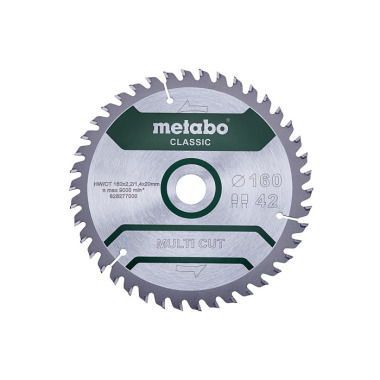 Metabo Sägeblatt multi cut - classic, 160x2,2/1,4x20 Z42 FZ/TZ 5° (628277000)