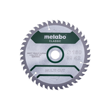 Metabo Sägeblatt multi cut - classic, 160x2,2/1,4x20 Z42 FZ/TZ 5° /B (628658000)