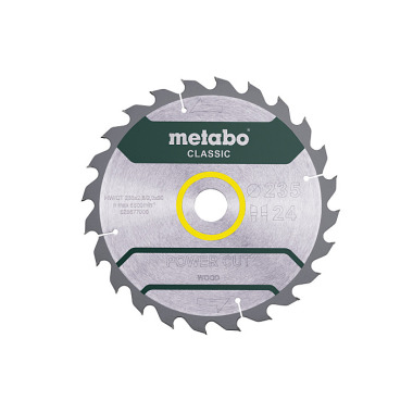 Metabo Sägeblatt power cut wood - classic, 235x2,8/2,0x30, Z24 WZ 18° (628677000)