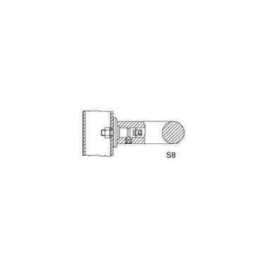 Woelm KWS 8A58 Fixação de peças para uma peça perfurada, S 8 - M 6 8A5882