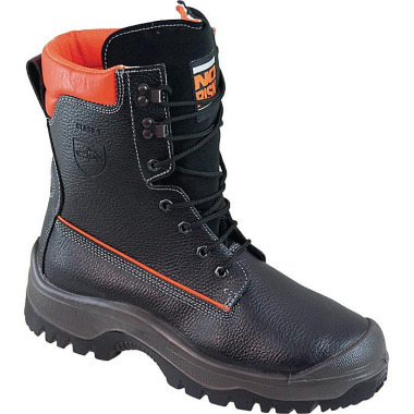 Forstsicherheitsstiefel NoRisk Gr.43 schwarz/orange Leder S3 SRC EN20345/EN17249 39113-43