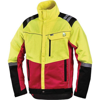 Forstschutzjacke Komfort Gr.M neongelb/rot 4112/M