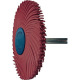 Radialbürstenscheibe Sunburst D.76mm K.220 Rot 10000min-¹ TYROLIT 34570086