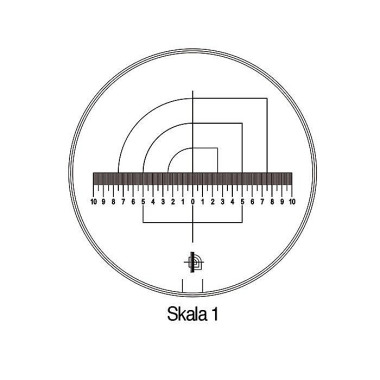 Messskala Tech-Line Skala-D.25/2,5mm Duo-Skala 1-Standard SCHWEIZER 09450