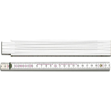 Gliedermaßstab L.2m B.16mm mm/cm EG III Buche weiß BMI 979806200