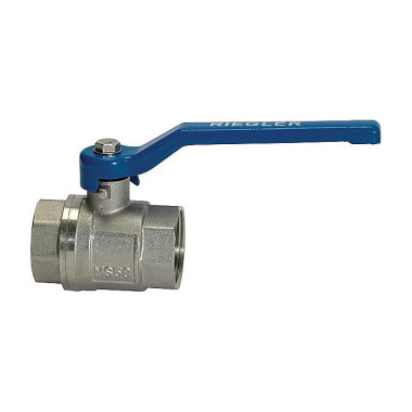 Messingkugelhahn VALVE LINE 41,91mm G 1 1/4 Zoll innen/innen DN 32mm RIEGLER 115716