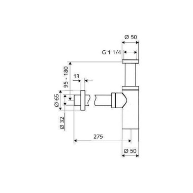 SCHELL Design-Siphon EDIT ION chrom 014290699