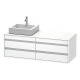 Duravit Waschtischunterba u KETHO 550x1400x496mm Be cken links weiß matt KT6657L1818