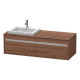 Duravit Waschtischunterba u KETHO 550x1400x426mm WT links nussbaum dunkel KT6797L2121