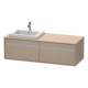 Duravit Waschtischunterba u KETHO 550x1400x426mm Wa schtisch links leinen KT6797L7575