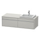 Duravit Waschtischunterba u KETHO 550x1400x426mm WT rechts betongrau matt KT6797R0707