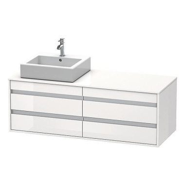 Duravit Waschtischunterba u KETHO 550x1400x496mm Be links weiß hochglanz KT6657L2222