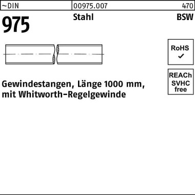 Gewindestange DIN 975 WW 5/8x 1000mm Stahl 1 Stück 009750070580000