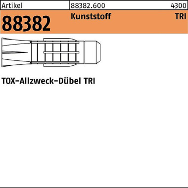 Dübel R 88382 FormTri 7x 36/6,0 Ku. 100 Stück TOX 883826000070036