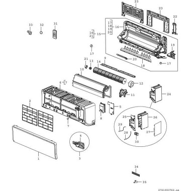 Bosch Split-Klimagerät Cl imate 3000i Inneneinheit CL3000iU W 35 E, 3,5 kW 7733701566