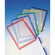 Sichttafel PVC m.Drahtrahmen ku.-ummantelt rot DIN A4 reflexionsfrei 10St./Btl.TARIFOLD 114003