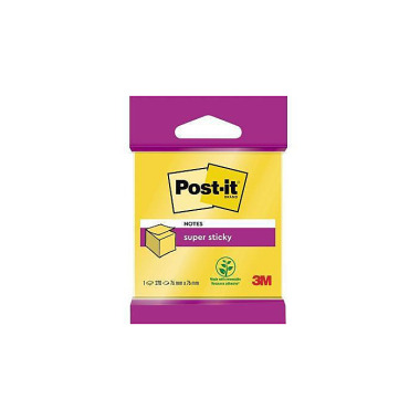 Post-it Haftnotiz Super S ticky 2014-S 76x76mm 270B l. narzissengelb 111210614