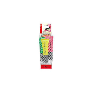 STABILO Textmarker NEON 7 2/4-1-5 2-5mm sortiert 4 St./Pack. 304014499