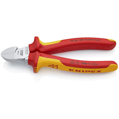 Knipex Diagonal Cutter chrome plated 160mm 70 26 160