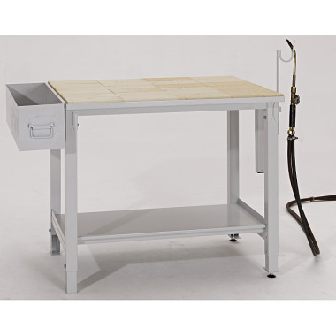 LOKOMA welded table with fireclay stones dimensions: 1010x755x840 (lxdxh) 00.07.2701