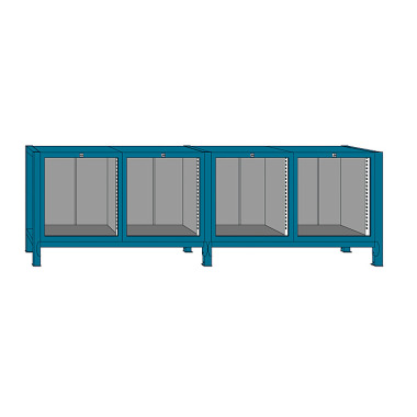 LOKOMA WORKBENCH - QUADRUPLE HOUSING TYPE N-KW, WITHOUT PLATE 00.05.8677